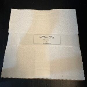 Wilmington Prints White Out 10 Karat Gems 10 inch Squares 42pc Fabric